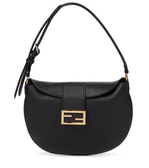 fendi croissant leather shoulder bag|history of fendi bags.